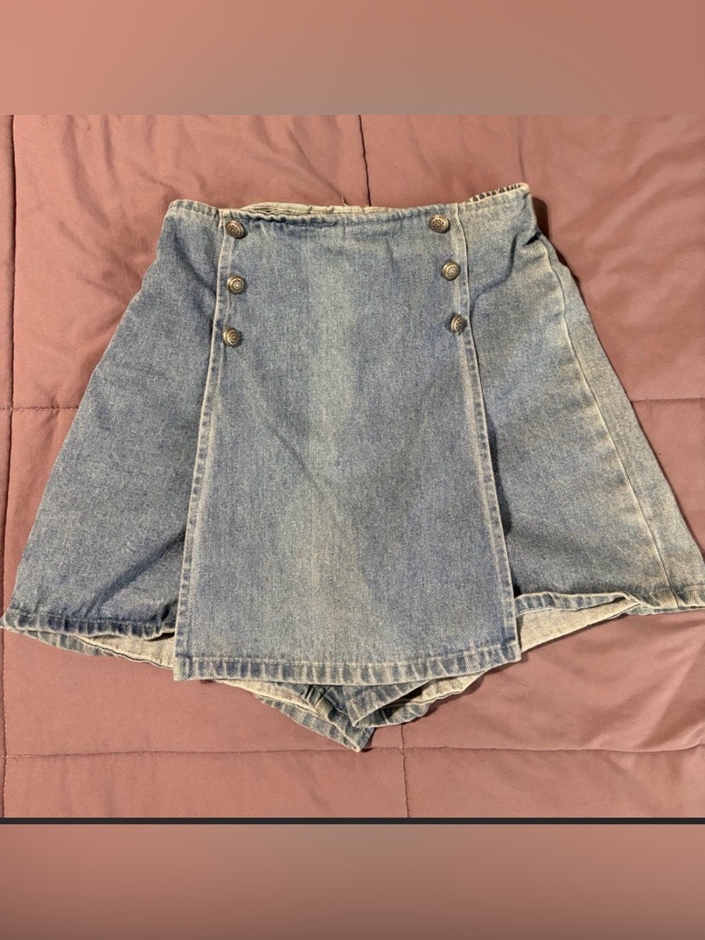 Vintage Kid's Denim Skort Size 12/14